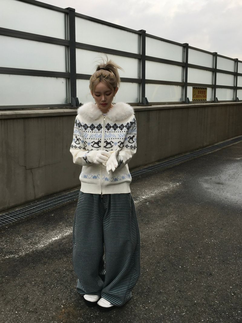 [Ritcore MADE] Striped Fleece Pants (3c)