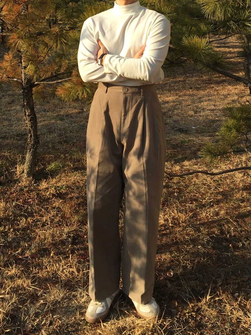 Napping Nerd Two-Tuck Wide Pants