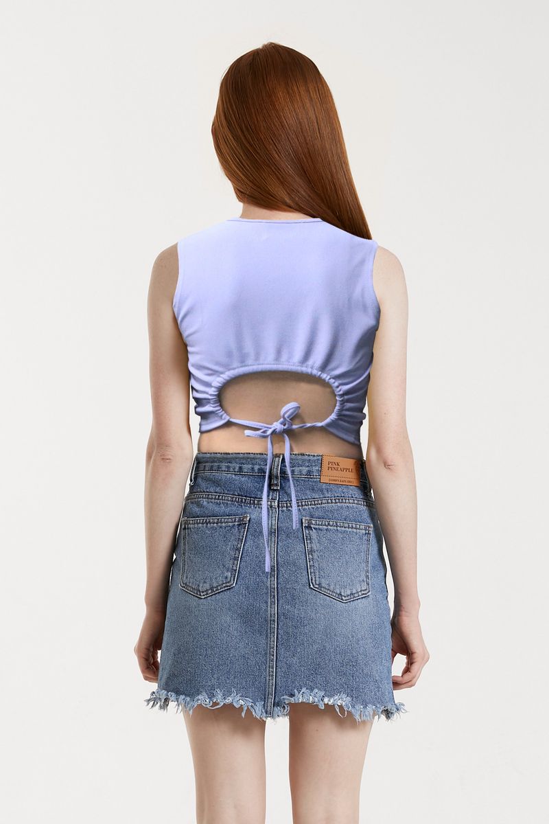 BACK CUT OUT T.SHIRT