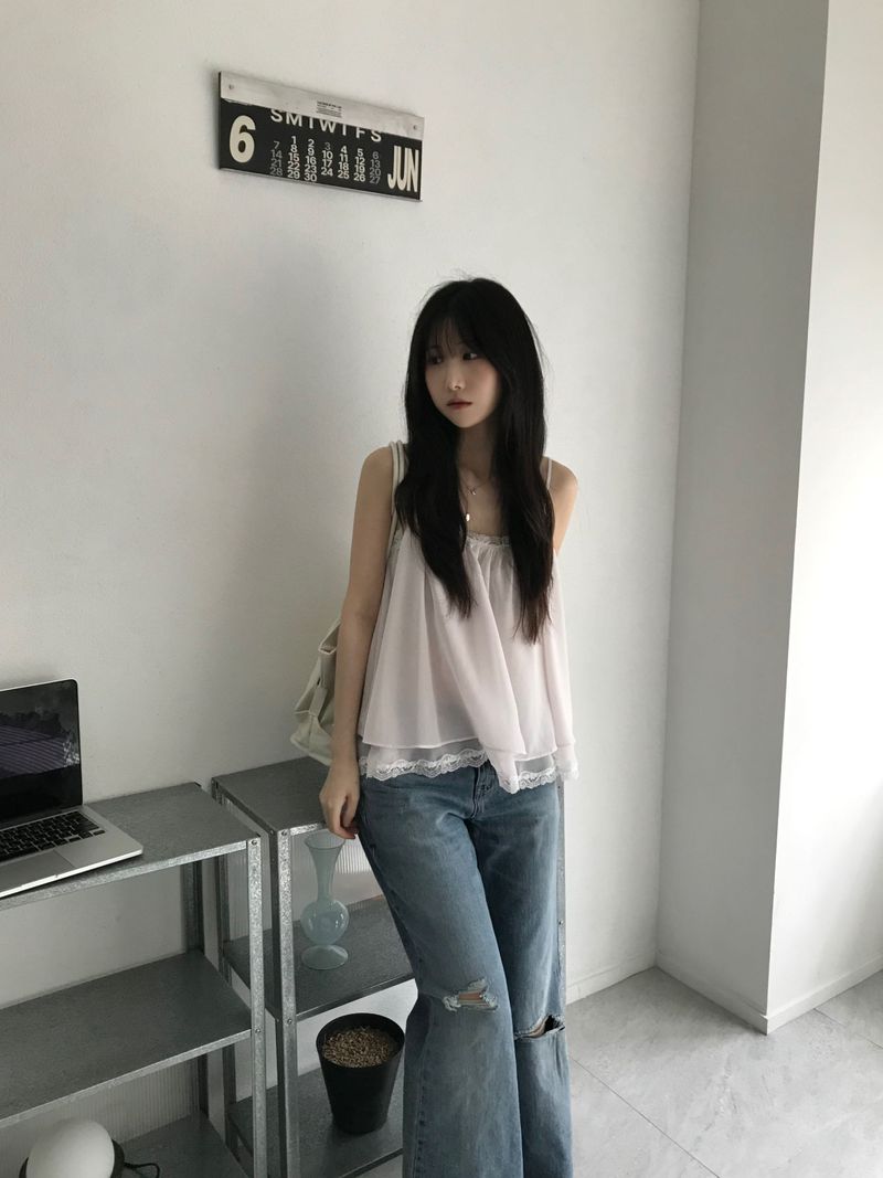 Perrier Frill Top (3 colors)