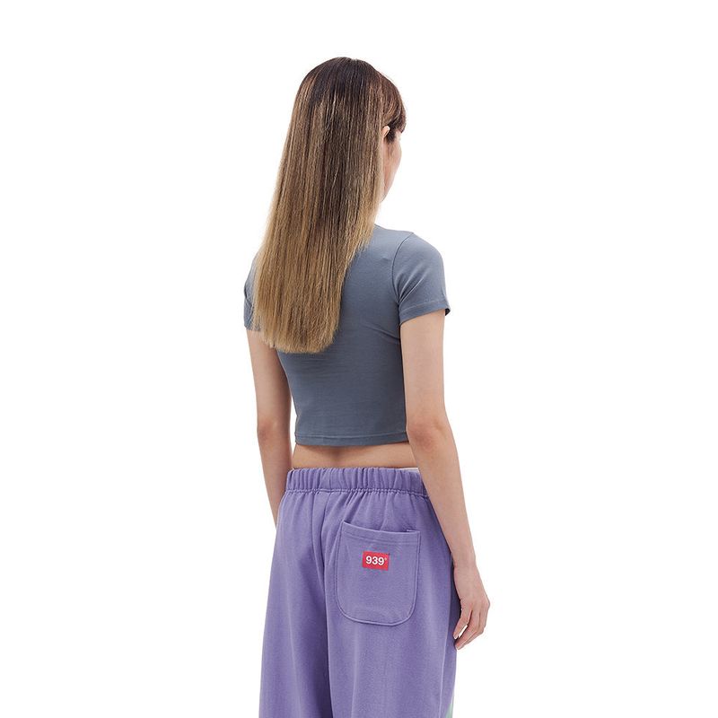 939 LOGO CROP TOP (GRAY)
