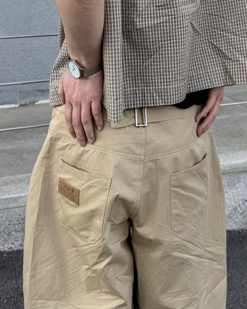 Varon Patch Strap Bermuda Pants