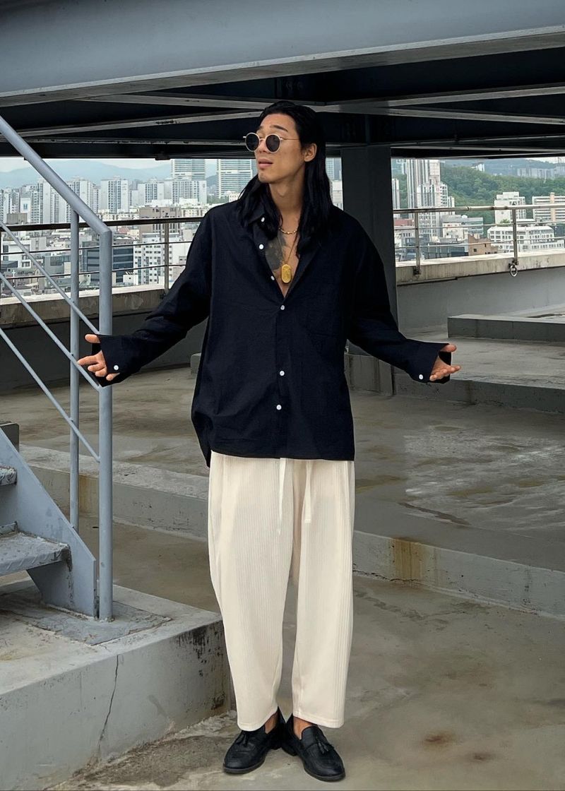 made by vir pleats pants 2COLOR