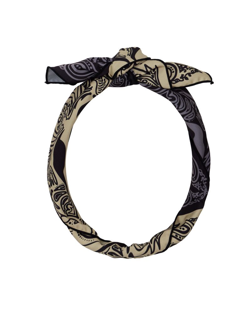 double bandana silk scarf(BL,BE)