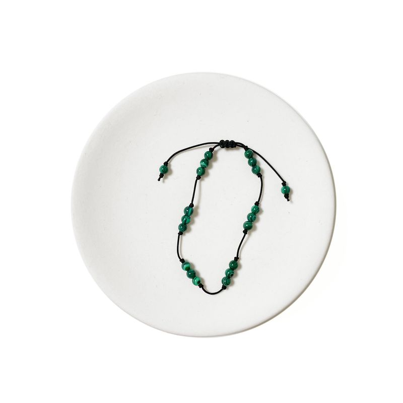 Green gemstone bracelet