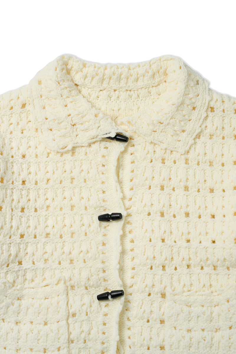 Loom crochet cardigan