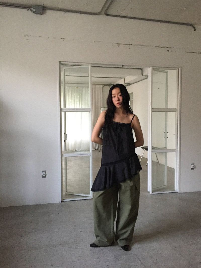 Rib Unbalanced Dress (3 colors)