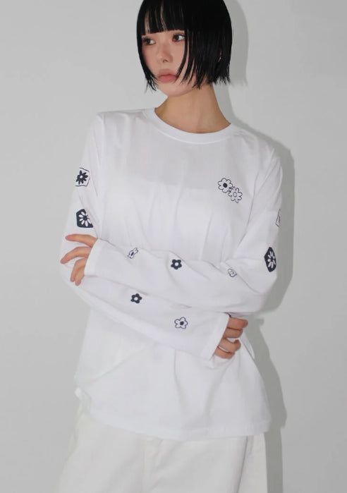 MINI FLOWER LONG SLEEVE