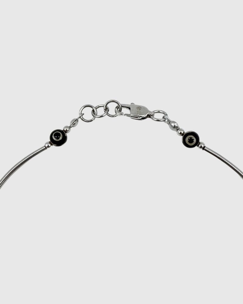 Cinnabar dot necklace