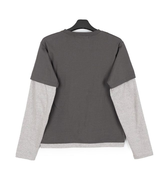 The N Embroidered Pocket Layered Tee