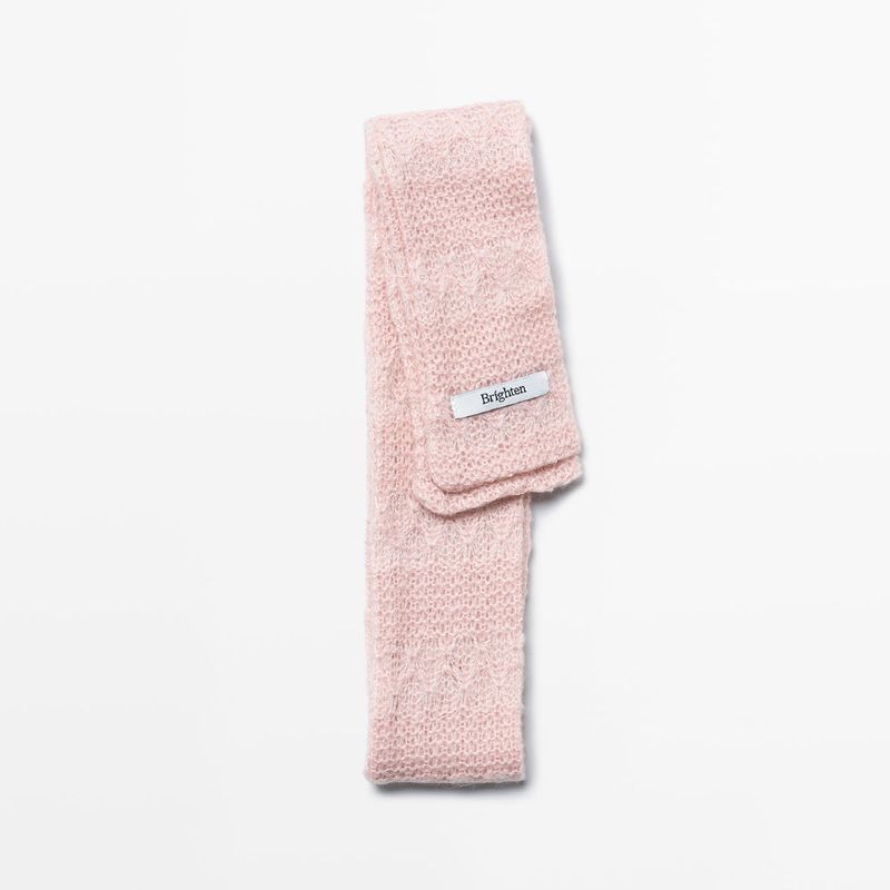 Mini Lace Pink Scarf