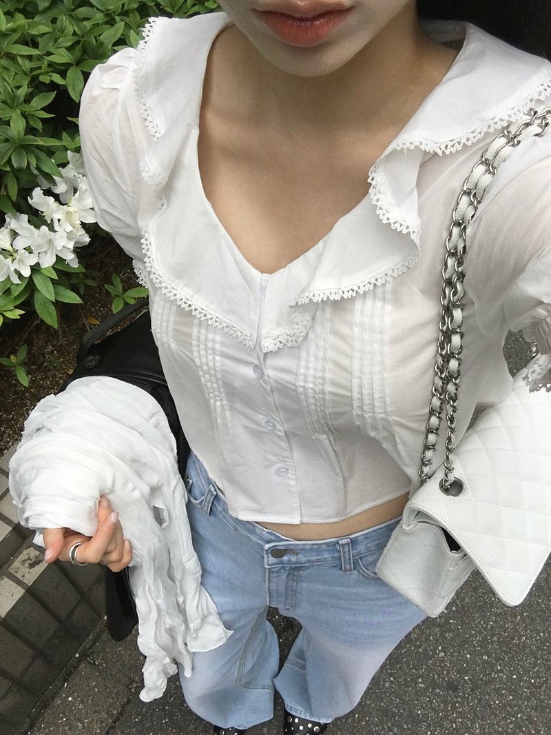 [MADE] ベイレンフリルパフブラウス