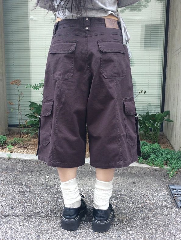 Coby Cargo Pocket Buckle Bermuda Pants
