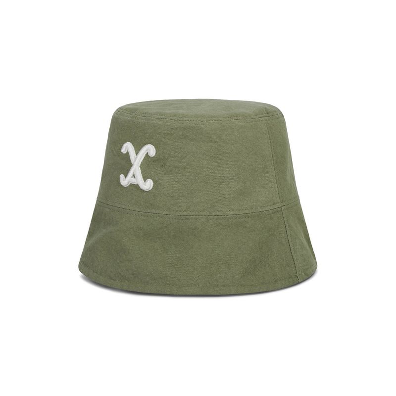 VA Curved 3D Logo Drop Bucket Hat / Khaki