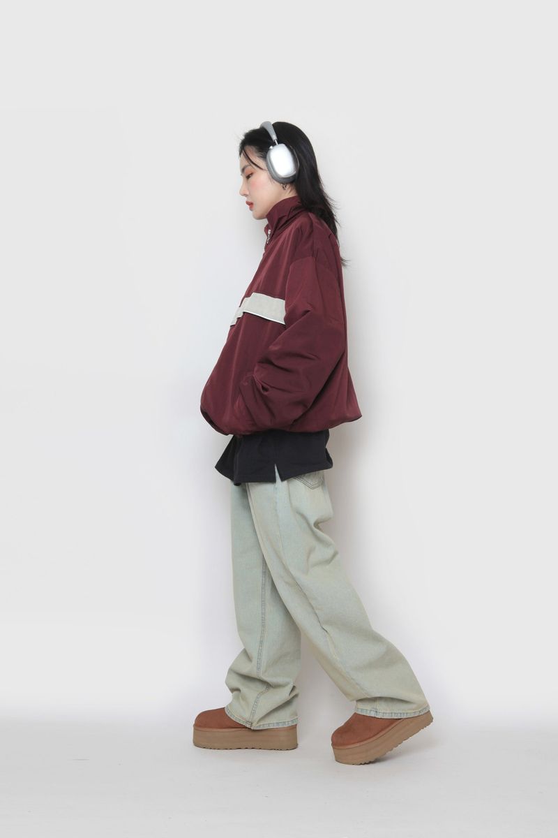 Mid Colour Piping Zip-Up