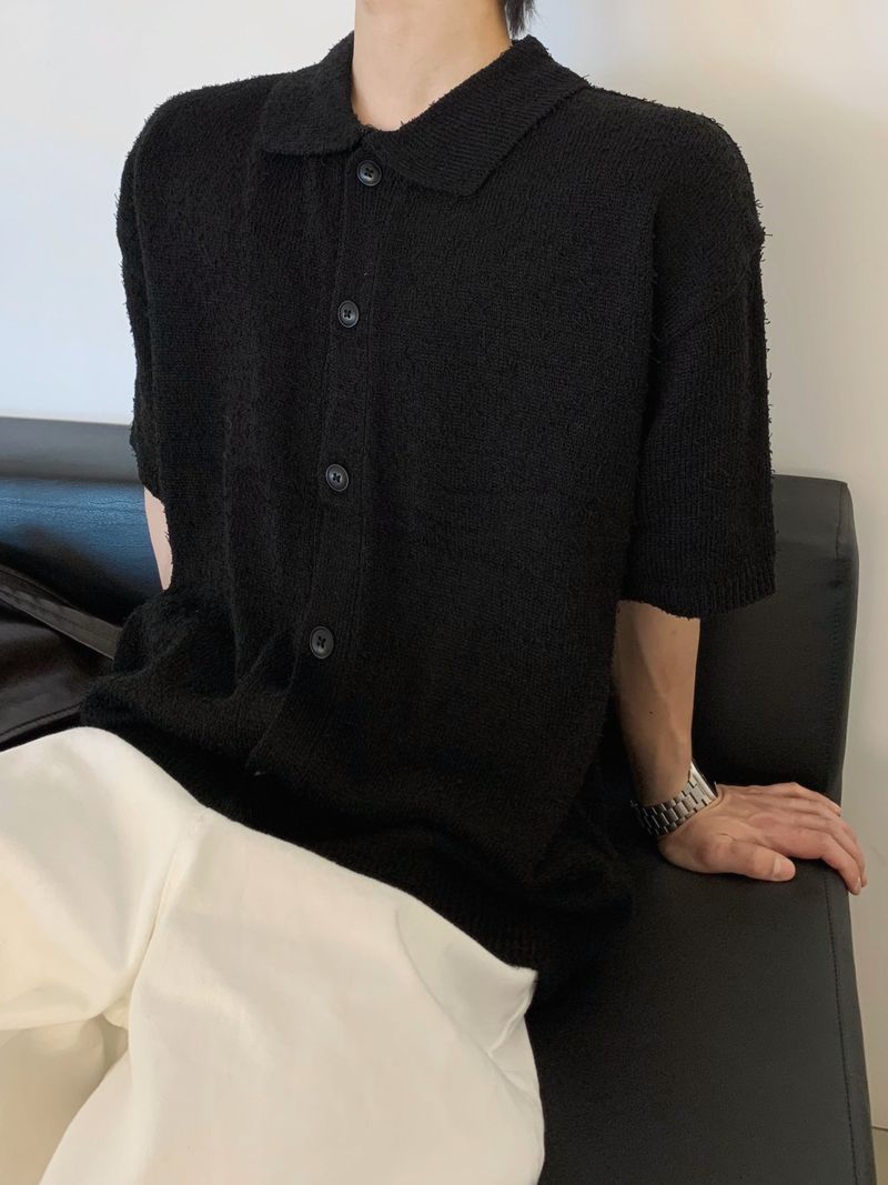 Fury Knit Short Sleeve Cardigan 2C