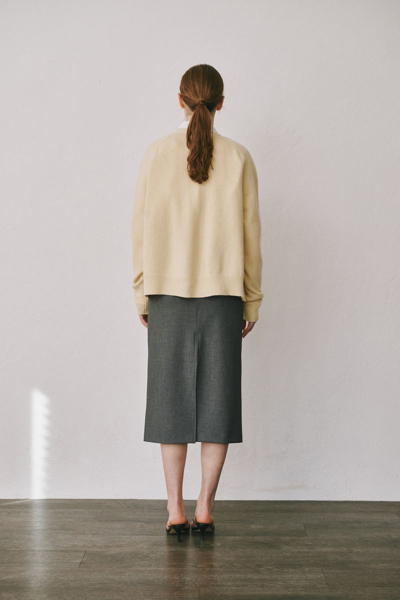 Loose cardigan (Yellow)