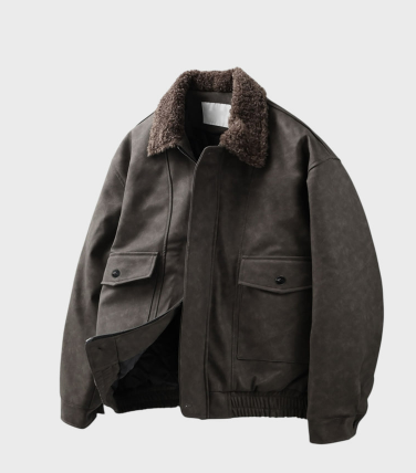 Waini A2 Crack Quilting Two-Way Overfit Mustang Jumper
