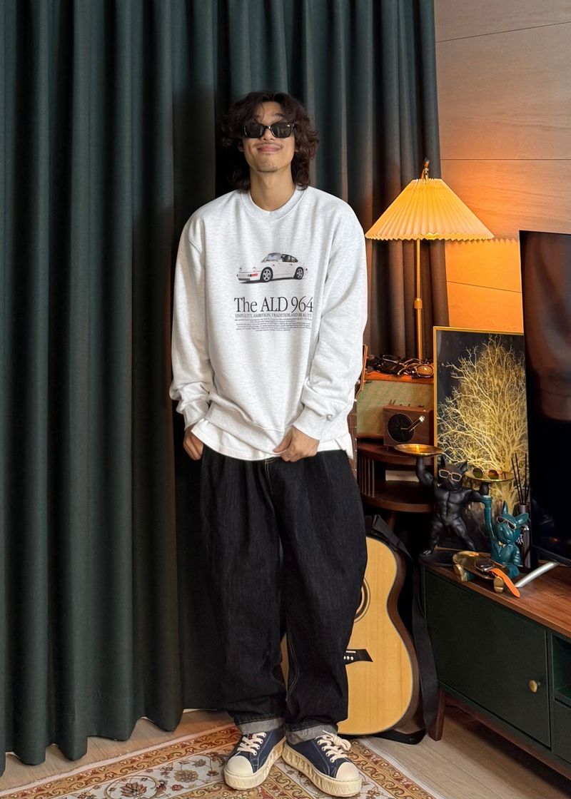 Old-Car basic Sweatshirt 3COLOR
