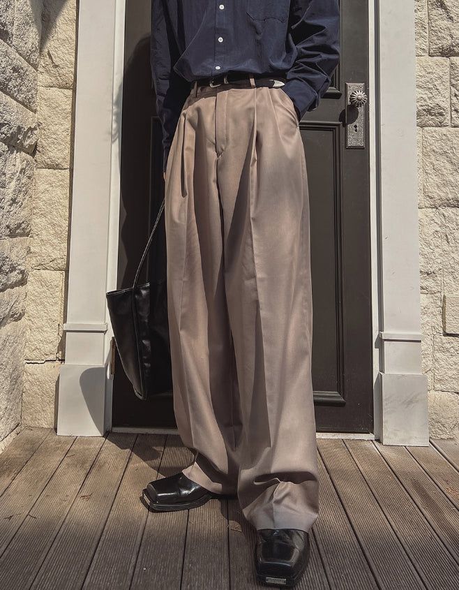 2PLAN（ツープラン）の「Woobin Two Tuck Wide Slacks（Pants）」
