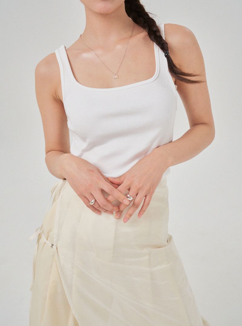 Square sleeveless (white)