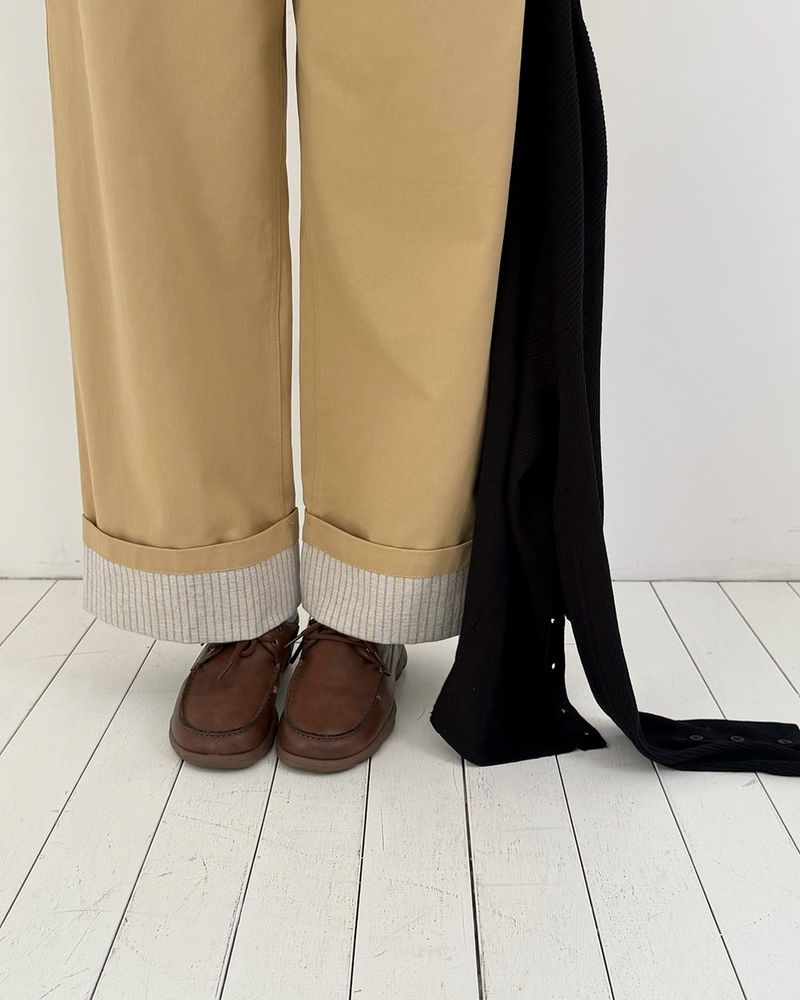 [ORIGINAL] Maple Stripe Roll-up Chino Pants
