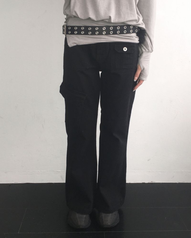 Cotton boots cut pants