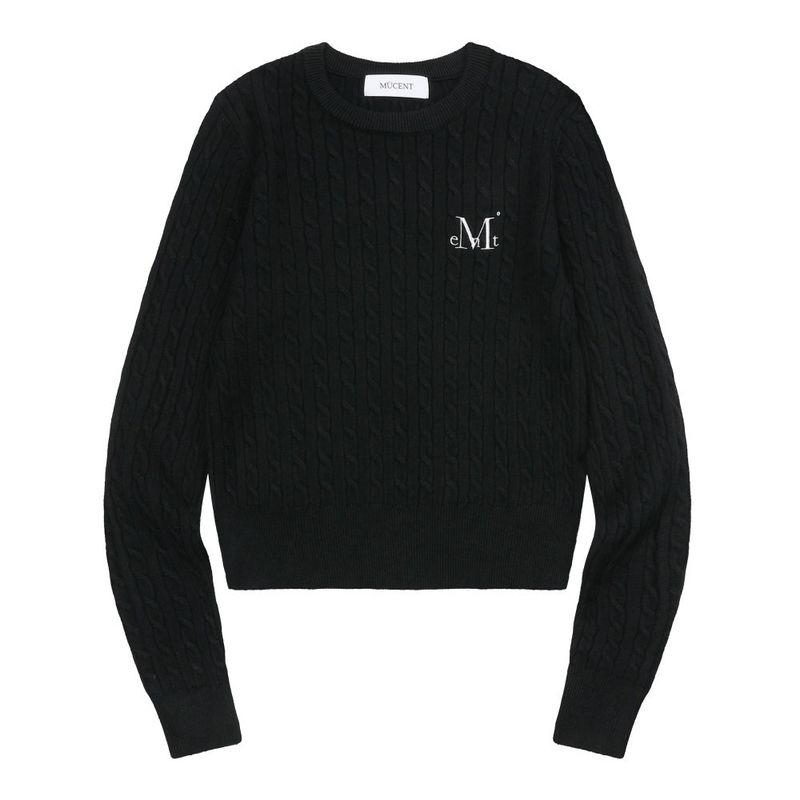 JIMMY R-NECK CROP KNIT (7COLOR)