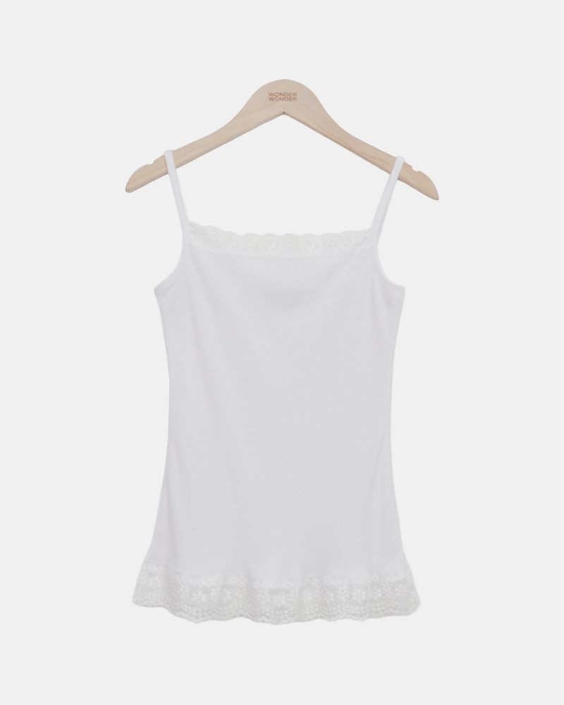 Vuet Lace Ribbed Sleeveless Top