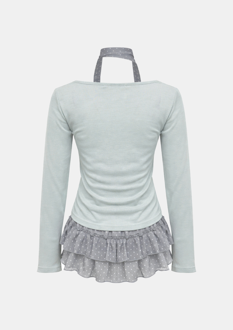 Sophie Dot Layered Cardigan Set