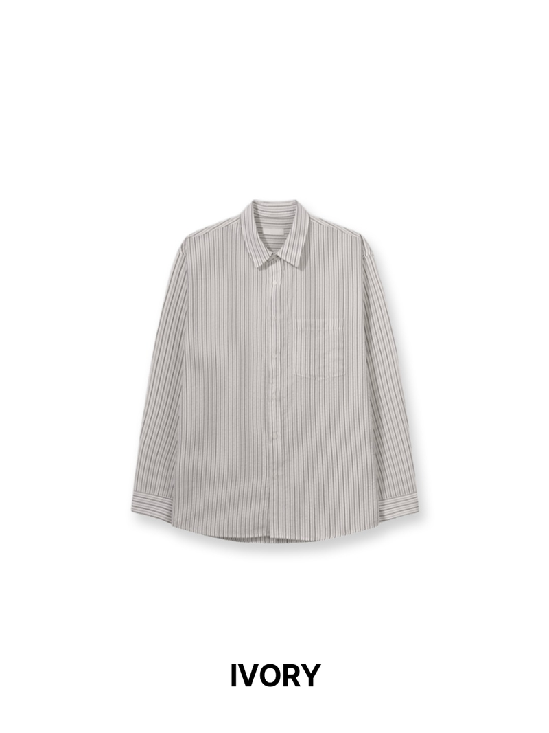 SY Relaxed Fit Seersucker Stripe Shirt (4C)