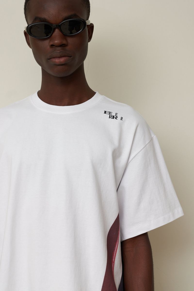 EEERRR side surfboard artwork T-shirt (White)