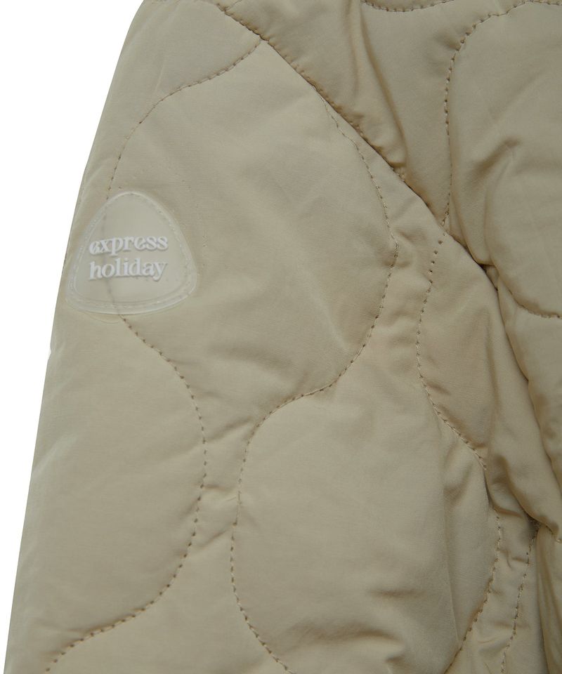 Wave Quilting Jacket_Beige