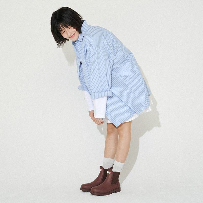 mellotory(メロートリー)の「RELAXED PIN STRIPE SHIRT (SkyBlue)(Tops)」