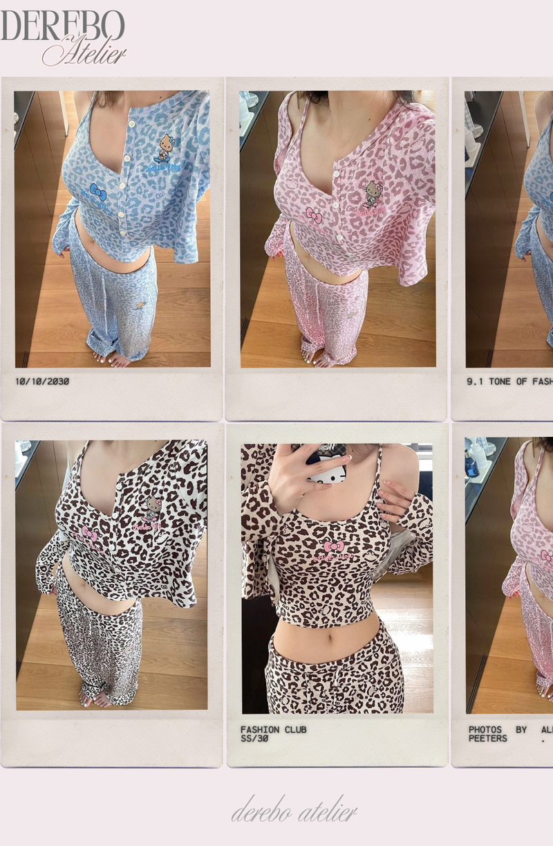 Mob Leopard Three-Piece Trading Set-up (SLEEVELESS TOP)