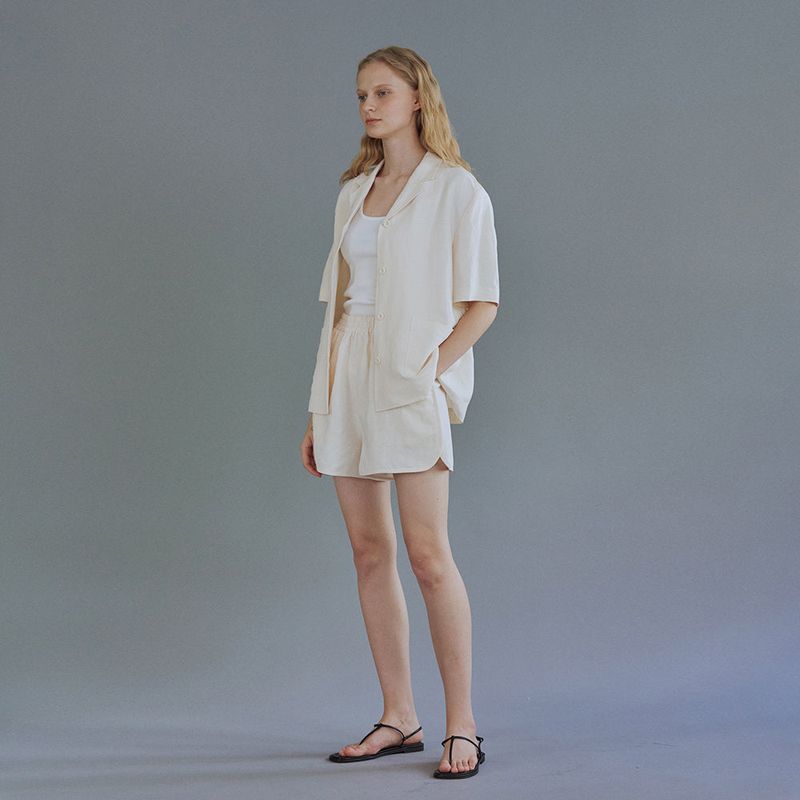Margaret linen half pant