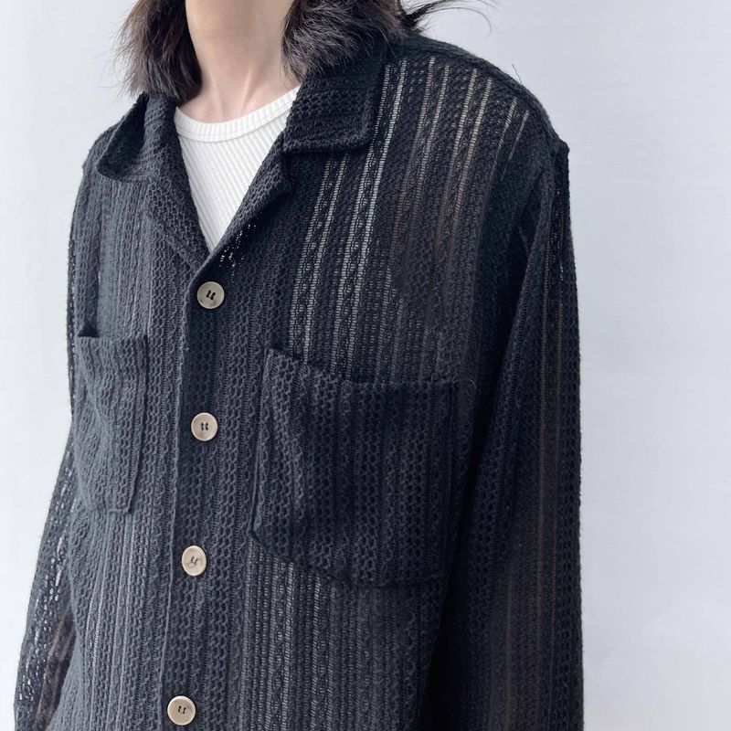 Dual-Pocket Sheer Shirt