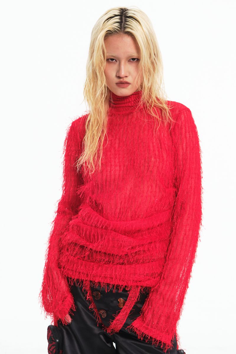 Embryo（エンブリオ）の「Embryo red spider long sleeved tights（Tops）」