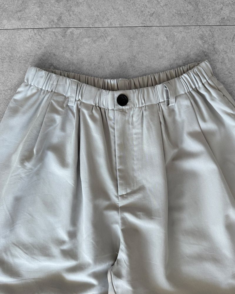 BUBBLE ROLL-UP BERMUDA PANTS