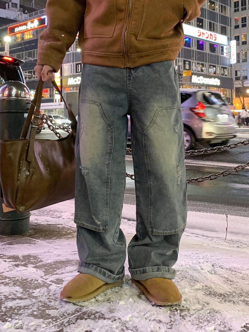 WHAT A LOOK(ワット ア ルック)の「Nica Winter Double Knee Denim(Pants)」