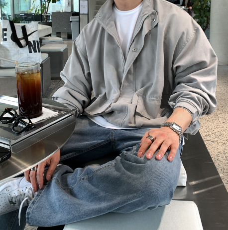 Decrab Washed Light Overfit Night Jacket