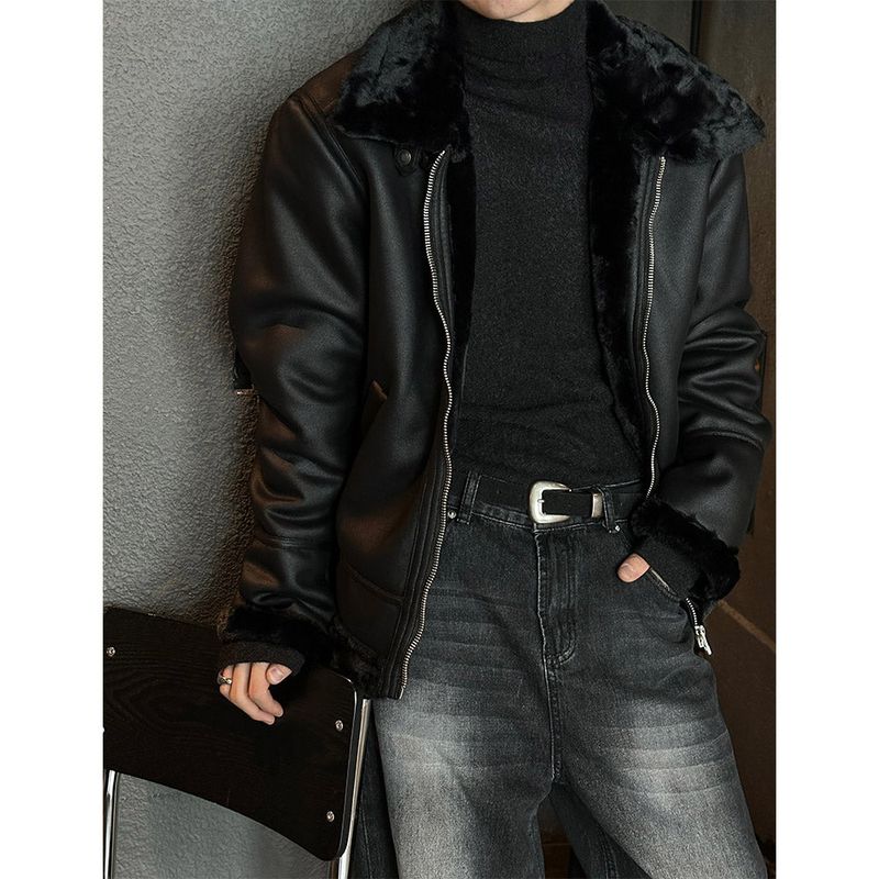 [F/W] Bigun leather fur mustang(2color)