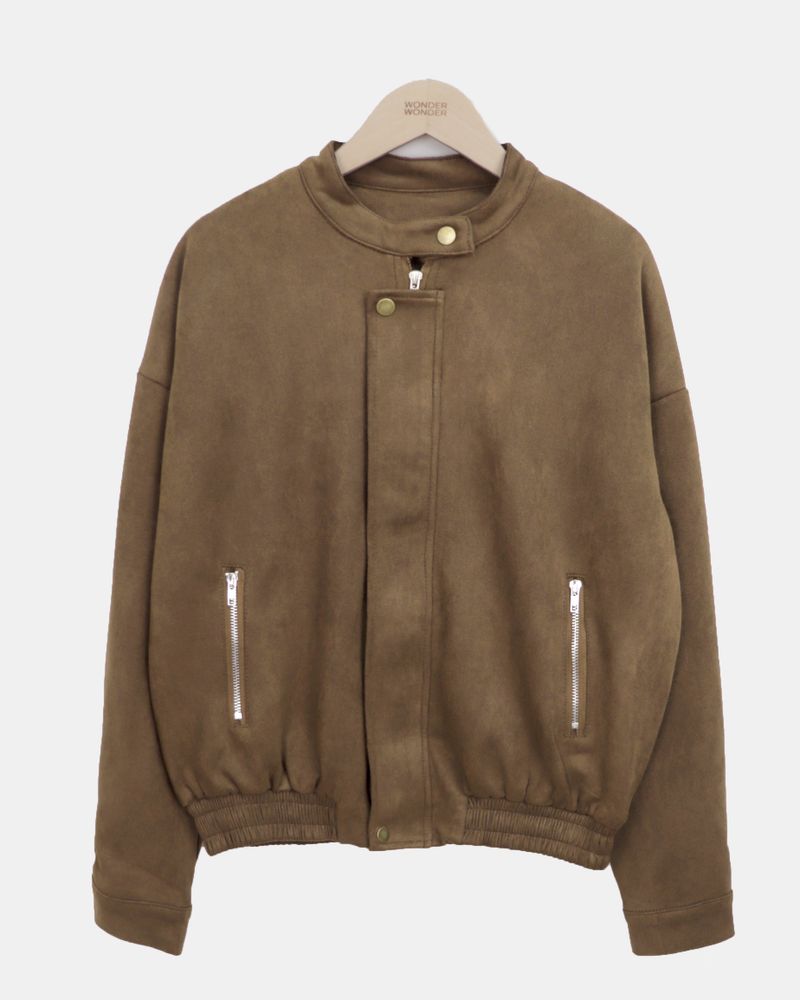 Brok Suede Two-Way Blouson Jacket