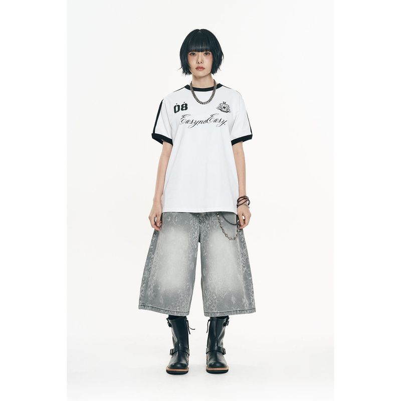 Royal Track Ringer Short Sleeve - White