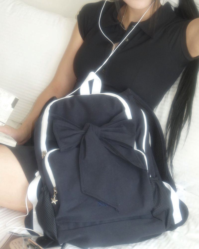 Soft Ribbon backpack _ Navy