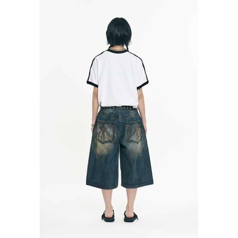 Royal Track Ringer Short Sleeve - White