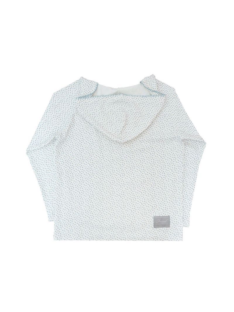 Garden stitch hoodie / ivory