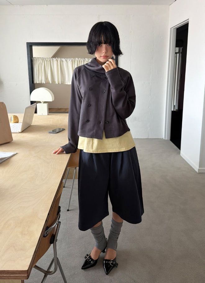 SHIRRING FLARE SLEEVELESS