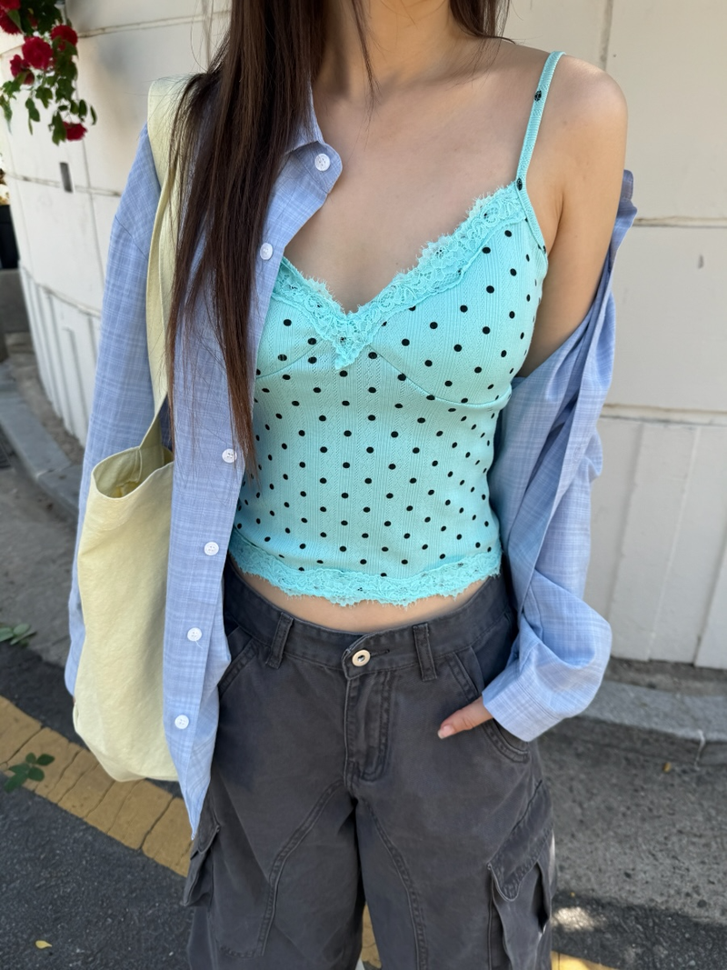 dot pad bra top