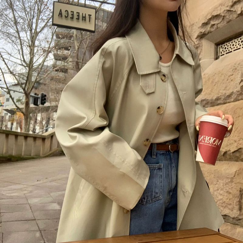 [BELLIDE MADE] single half trench coat